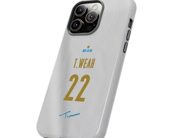 Timothy Weah #22 Jersey Phone Case | Marseille Style Football Case iPhone, Samsung Cover