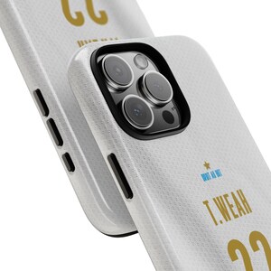 Timothy Weah #22 Jersey Phone Case | Marseille Style Football Case iPhone, Samsung Cover image 2