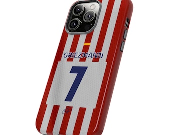 Griezmann #7 Jersey Phone Case | Atletico Madrid Style Football Case iPhone, Samsung Cover