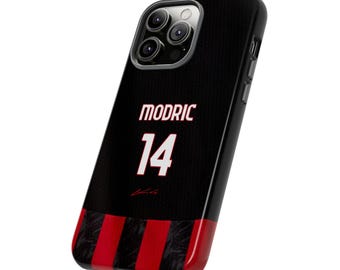 Modric #14 Jersey Phone Case | AC Milan Style Football Case iPhone, Samsung Cover