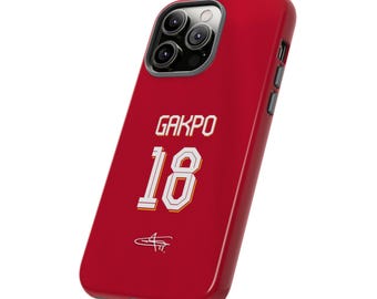 Gakpo #18 Jersey Phone Case | Liverpool Style Football Case iPhone, Samsung Cover