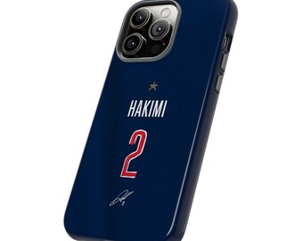 Hakimi #2 Jersey Phone Case | PSG Style Football Case iPhone, Samsung Cover
