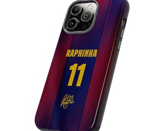 Raphinha #11 Jersey Phone Case | Barcelona Style Football Case iPhone, Samsung Cover