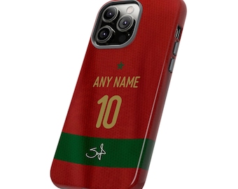 Personalized Morocco Football Jersey Phone Case | Custom Name & Number