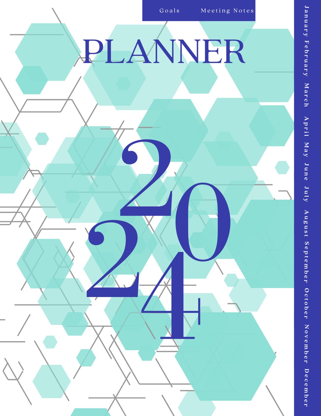2024 Digital Weekly Professional Planner Goodnotes Planner Etsy
