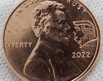 2022 Präsident Donald Trump MAGA Lincoln Cent Penny Gegenstempel Glücksmünze