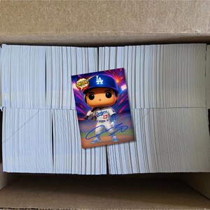 1,000 Shohei Ohtani 2025 #17 Los Angeles Dodgers Faksimile Autogramm Custom Funko Pop Vinyl Cartoon Style Kunst Karten!