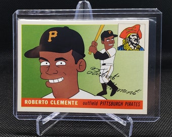 Roberto Clemente 1955 inspirierte Rookie Autogramm Pittsburgh Pirates Baseball Karte!