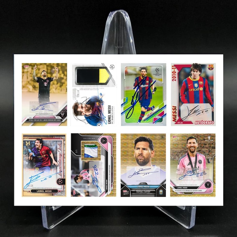 Lionel Messi #30 Mini Card Set Mint Uncut Cards Sheet! - Etsy