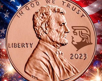 2023 Präsident Donald Trump MAGA Lincoln Cent Penny Gegenstempel Glücksmünze