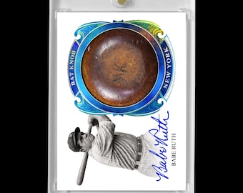 Babe Ruth Card – New York Yankees Bat Knob Edition!