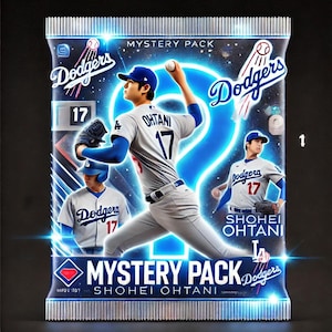 Shohei Ohtani Mystery Pack Custom Kunst Karten - 3 zufällige Memorabilien! - Beschreibung lesen