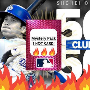 Carte d'art personnalisée Shohei Ohtani Pack mystère - 1 carte à collectionner aléatoire des Dodgers de Los Angeles ou des anges ! - Lire la description