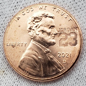 Michael Jordan Coin #23 Chicago Bulls Memorabilia Counterstamp Penny 2021