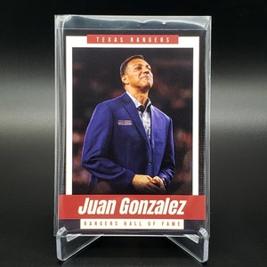 Juan Igor Gonzalez Texas Rangers 2023 Hall Of Fame Jacke Zeremonie Neue Mint Baseball Karte!