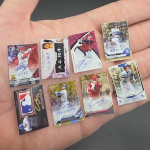 Shohei Ohtani #17 Mini Custom Baseball 8-kortsset LA Dodgers Rookie Angels Mint Nytt!