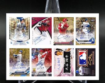 Set di mini carte Shohei Ohtani #17 LA Dodgers Mint Uncut Cards Sheet!