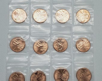 Lot von 12 Präsident Donald Trump 2024 Lincoln Cent Penny MAGA Counterstamp Münze!