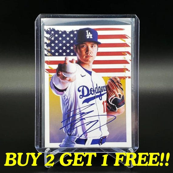 Shohei Ohtani 2024 17 MLB Los Angeles Dodgers Facsimile Autograph 