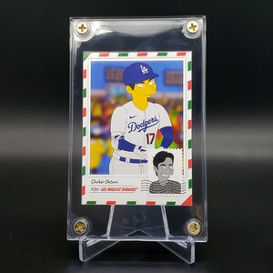 Tarjeta de béisbol navideña de Shohei Ohtani, de Los Angeles Dodgers, recién llegada de la Casa de la Moneda.