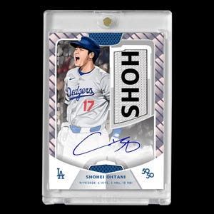 Shohei Ohtani 2025 #17 Los Angeles Dodgers Fac-símile Autógrafo Cartão de Arte Personalizado Estilo Desenho Animado!