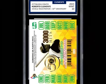 Roberto Clemente 2023 #21 Pittsburgh Pirates Mintkarte - Graded GEM-MINT 10