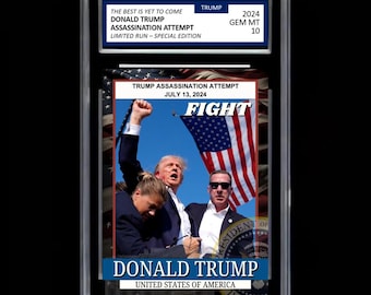 Donald Trump 2024 Trading Card - Graded GEM-MINT 10