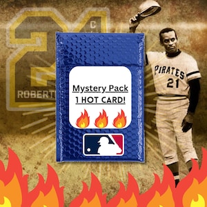 Roberto Clemente Mystery Pack Benutzerdefinierte Kunstkarte - 1 zufällige MLB Pittsburgh Pirates Memorabilie Karte! - Beschreibung lesen