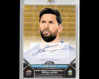 メッシ直筆サイン入り RP サッカーカード（フットボール） - Etsy 日本