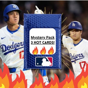 Shohei Ohtani Mystery Pack – spersonalizowane karty artystyczne – 3 losowe karty pamiątkowe! – Przeczytaj opis