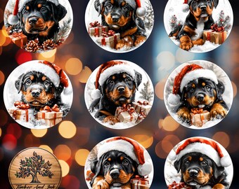 Personalized Rottweiler Puppy Christmas Ornament – Dog Lover Gift