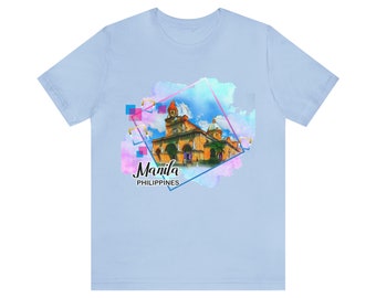 Manila T-Shirt, Filipino T Shirt, Pinoy Pinay T-Shirt,  Philippines CitiesT-Shirt- Unisex Jersey Short Sleeve Tee