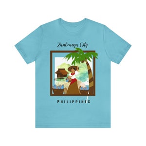 Fish Vendor  T-Shirt, Zamboanga City T-Shirt, Philippines T-Shirt- Unisex Jersey Short Sleeve Tee