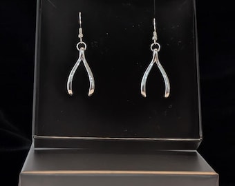 Conan Gray Wishbone Earrings Stainless Steel Pendant Set Necklace Link Chain Silver or Gold Gift Present Inspired Copy