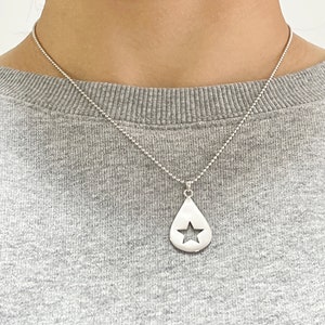 Conan Gray Star Pendant and Ball Chain Stainless Steel Found Heaven Album Never Ending Song Design Copy Gift Jewellery Guitar Pick image 1