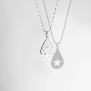 Conan Gray Pendentif étoile et chaîne à billes Acier inoxydable Album Found Heaven, chanson sans fin Design, cadeau, bijoux Médiator image 3