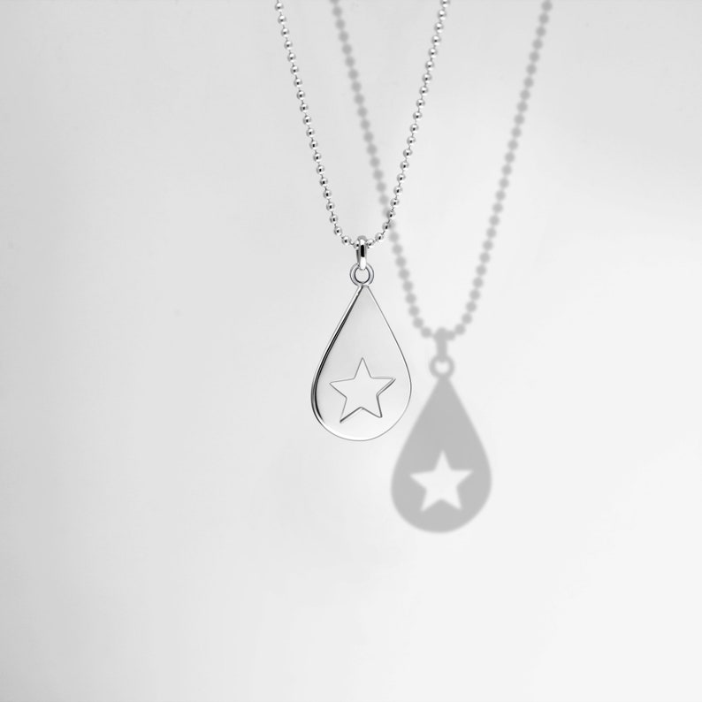 Conan Gray Star Pendant and Ball Chain Stainless Steel Found Heaven Album Never Ending Song Design Copy Gift Jewellery Guitar Pick image 3