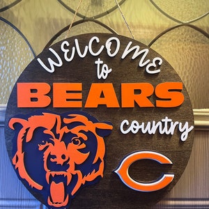 Chicago Bears - Willkommen im Bärenland Türschild