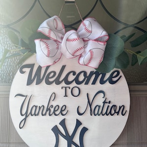 New York Yankees baseball-Welcome to Yankee Nation Door Hanger
