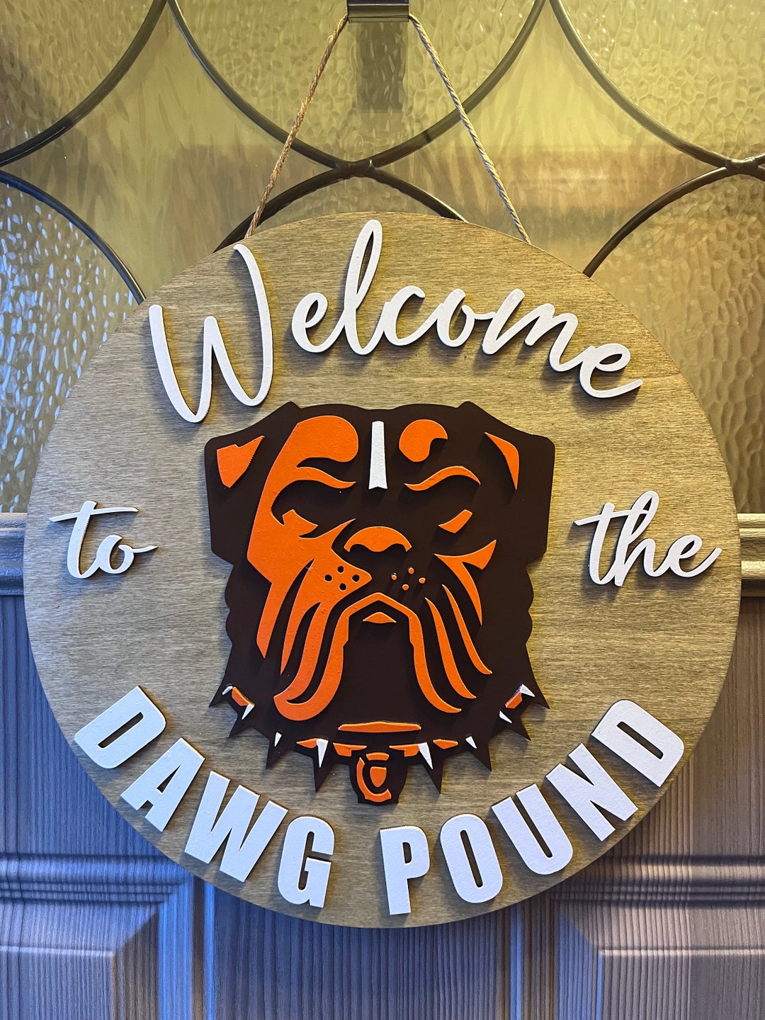 Cleveland Browns-welcome to the Dawg Pound Door Hanger - Etsy