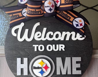 Colgador de puerta de los Pittsburgh Steelers