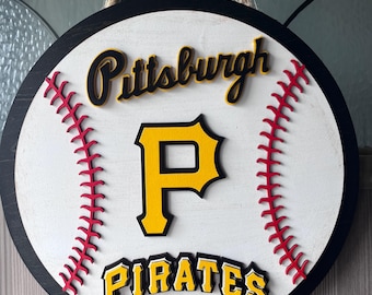Colgador de puerta de los Piratas de Pittsburgh - béisbol