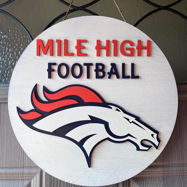 Denver Broncos - Ballon de football Mile High - Accroche-porte
