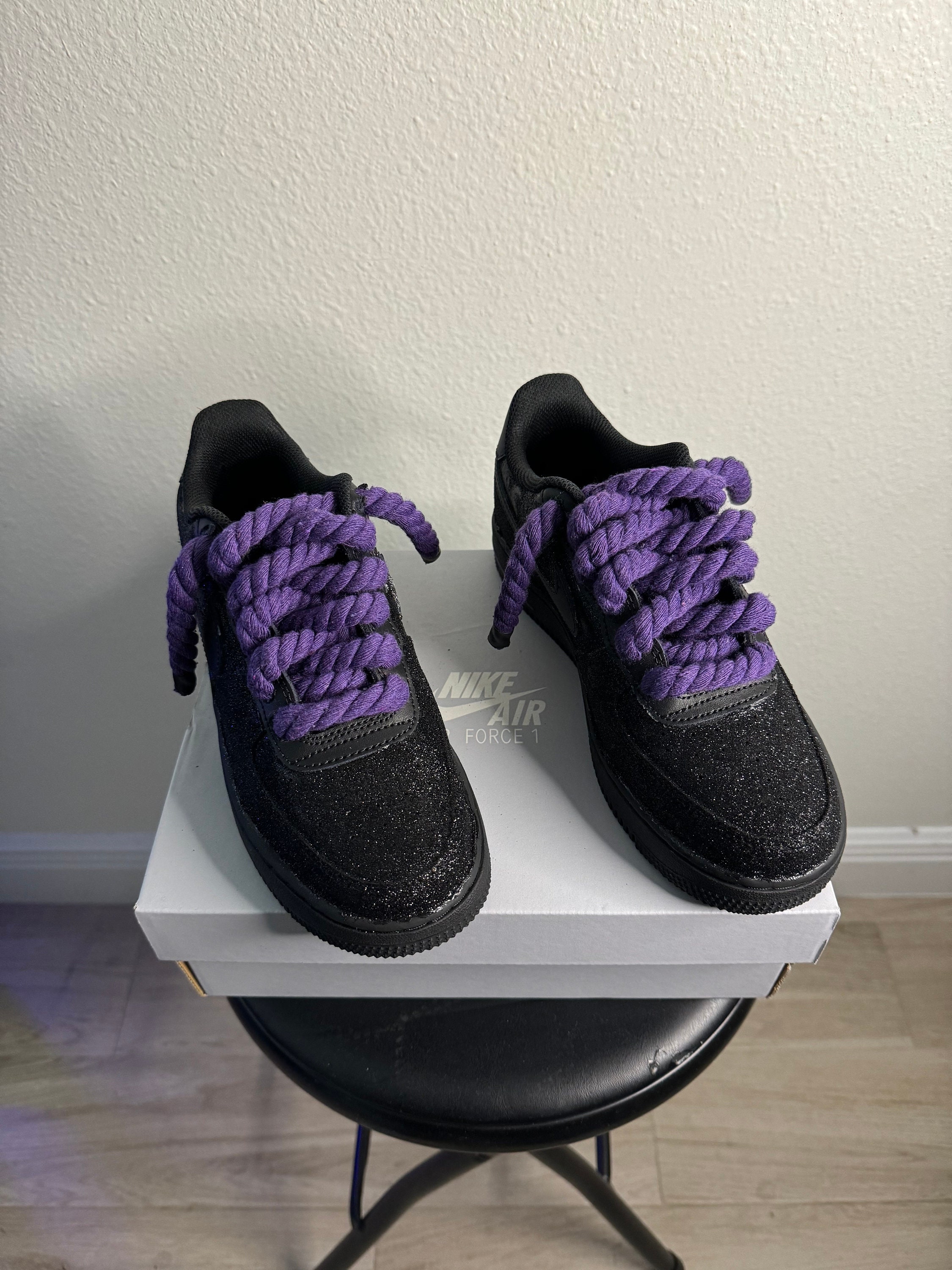 af1 black and purple