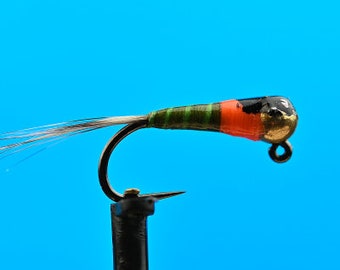 Tungsten Perdigon Fly  Olive ,Trout Fly- 3 pack