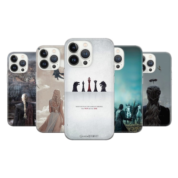 Game of Thrones Phone Case Game Thrones Cover fit for iPhone 15 Pro Max, 14 Plus, 13, 12, 11, XR & Samsung S24, S23, A54, A53, Pixel 8 Pro,7