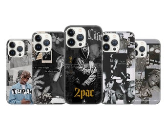 Tupac 2Pac Rapper Rap Spotify Phone Case Cover for iPhone 15 14 13 12 Pro 11 XR 8 7, Samsung S23 S22 A73 A53 A13 A14 S21 Fe S20, Pixel 8 7 6