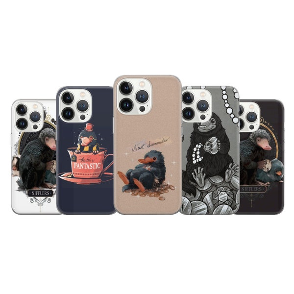Harry Potter Phone Case Niffler Cover fit for iPhone 15 14 13 12 Pro 11 XR 8 7, Samsung S23 S22 A73 A53 A13 A14 S21 Fe S20, Pixel 8 7 6A