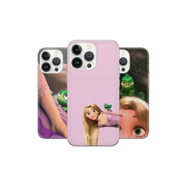 Tangled Princess phone case Rapunzel Cover fit for iPhone 15 Pro Max, 14 Plus, 13, 12, 11, XR, XS & Samsung S23, S22, A54, A53, Pixel 8, 7