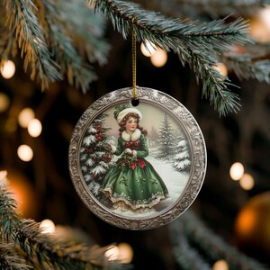 Vintage Christmas Ornament, Holiday Decor, Tree Decoration, Gift Idea, Winter Wonderland Ornament, Festive Home Accent
